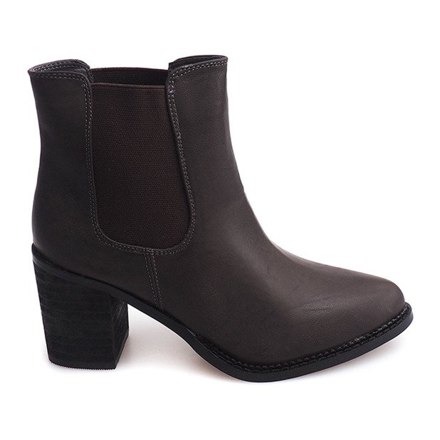 Botki Na Słupku F024 Szary szare