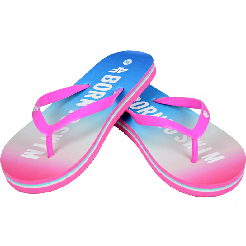 Klapki dla dziewczynki 4FJ4L19 JKLD204 90S multikolor wielokolorowe