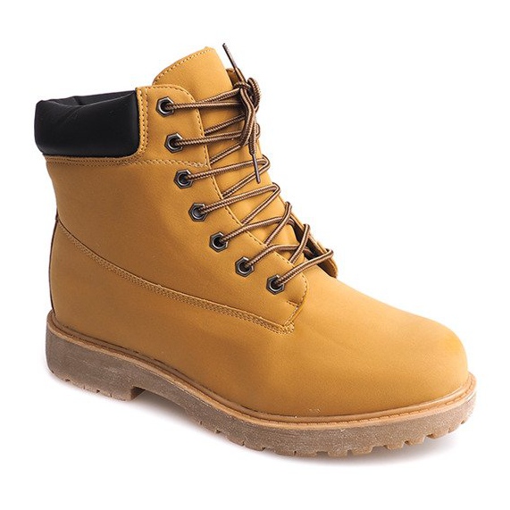 Ocieplane Trekingi Timbery A05 Camel brązowe