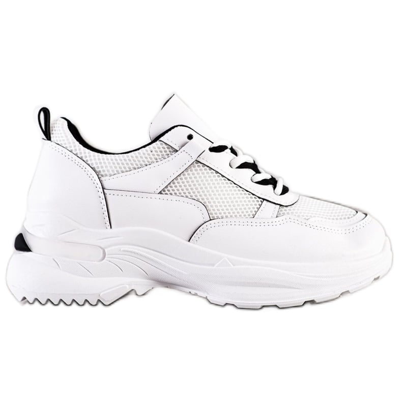 SHELOVET Klasyczne Białe Sneakersy