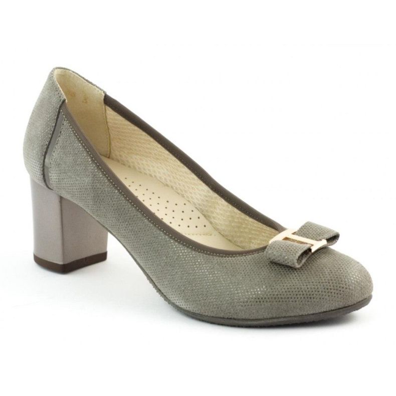 Czółenka Anis 3607 beżowe beżowy