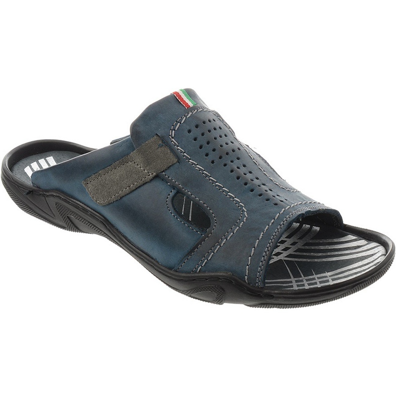 Klapki męskie 307 granatowe