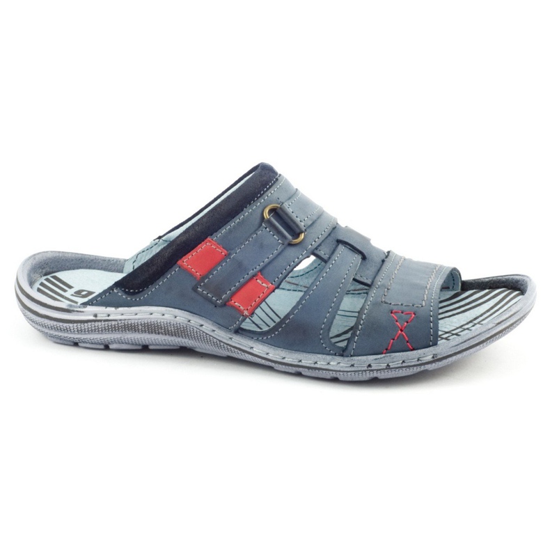 Klapki męskie 324 granatowe