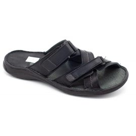 Polbut Klapki męskie SA06 czarne