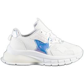 SHELOVET Modne Sneakersy białe