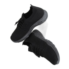 Buty sportowe skarpetkowe czarne C9239 Negro