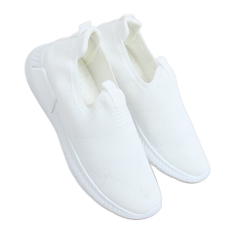 Buty sportowe skarpetkowe białe C9273 Blanco
