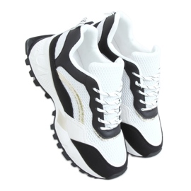 Buty sportowe biało-czarne 2008 Black białe