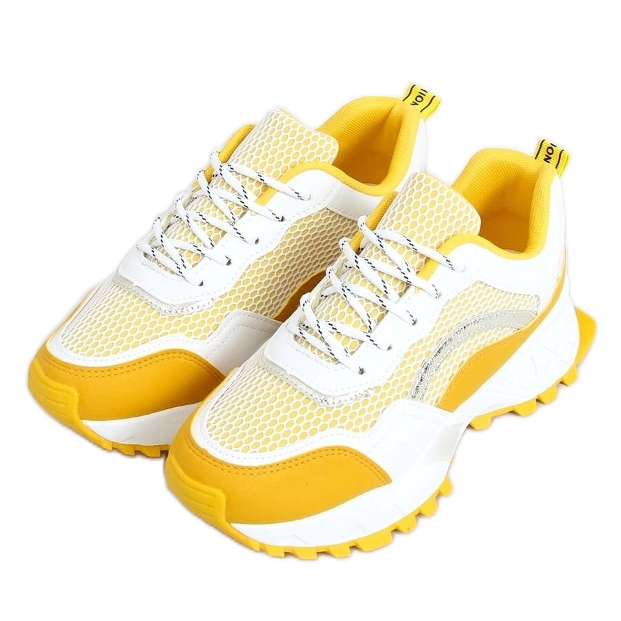Buty sportowe biało-żółte 2008 Yellow białe