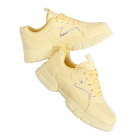 Buty sportowe żółte 3158 Yellow