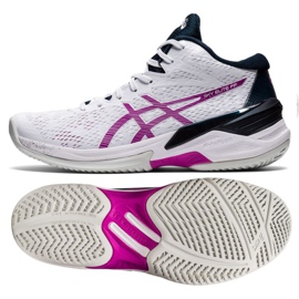 Buty siatkarskie Asics Sky Elite Ff Mt W 1052A023-103 białe białe