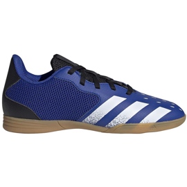 Buty piłkarskie adidas Predator Freak.4 In Sala Junior FY1043 czarne niebieskie