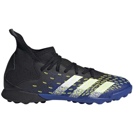 Buty piłkarskie adidas Predator Freak.3 Tf Junior czarno-niebieskie FY0624 czarne czarne