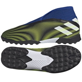 Buty piłkarskie adidas Nemeziz.3 Ll Tf Jr FY0820 czarne wielokolorowe
