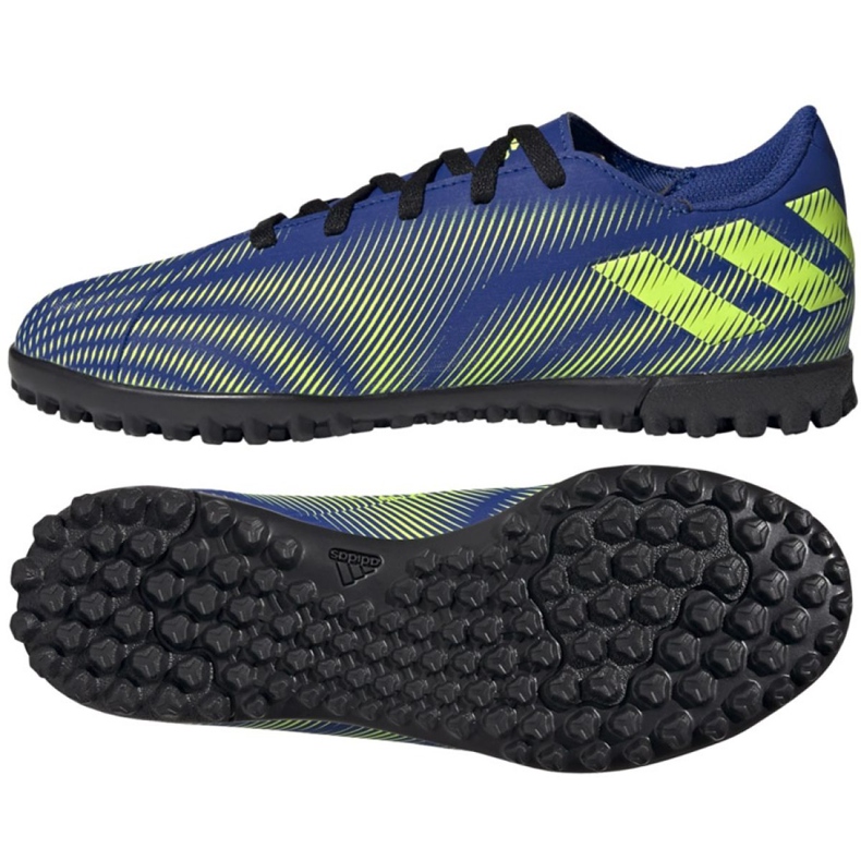 Buty piłkarskie adidas Nemeziz.4 Tf Jr FY0824 niebieskie wielokolorowe