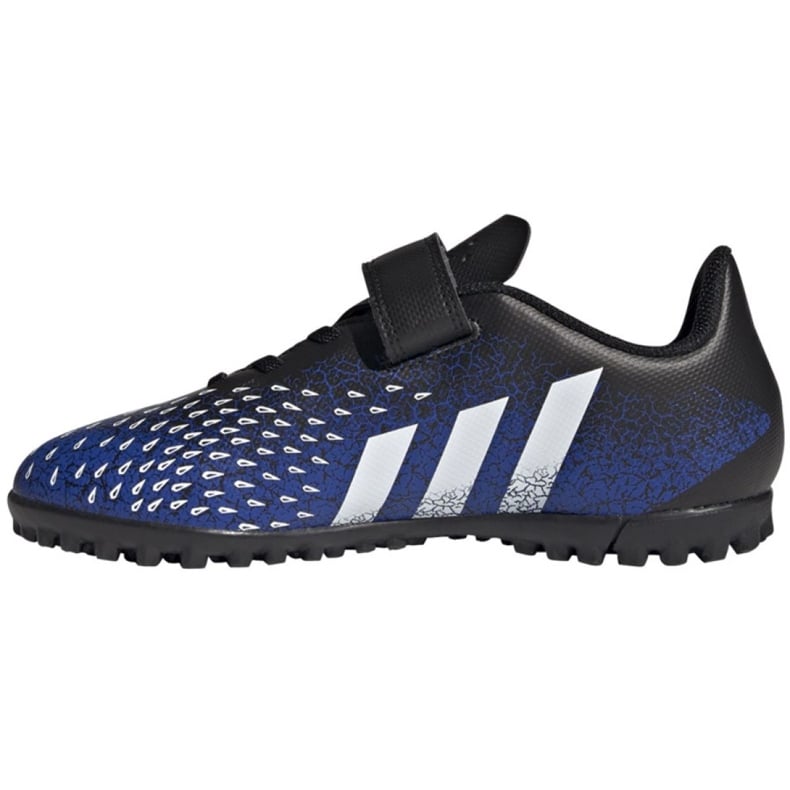 Buty piłkarskie adidas Predator Freak.4 H&L Tf Jr FY0628 niebieskie biały, granatowy, czarny