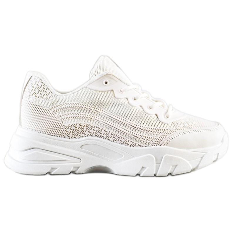 SHELOVET Białe Sneakersy