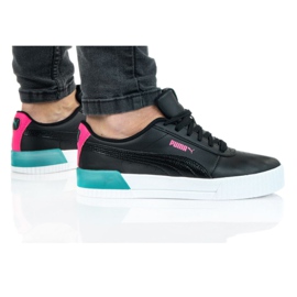 Buty Puma Carina Vivid Jr 374695 02 czarne granatowe