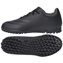 Buty piłkarskie adidas X Ghosted.4 Tf Jr FX9475 czarne czarne