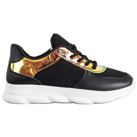 SHELOVET Klasyczne Czarne Sneakersy