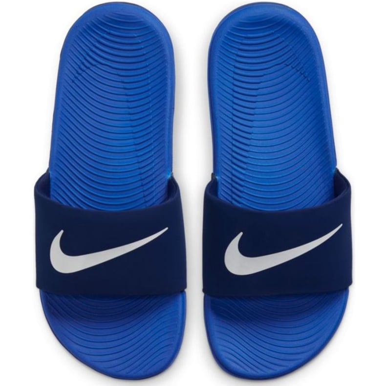 Klapki Nike Kawa Jr 819352 404 białe niebieskie