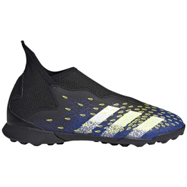 Buty piłkarskie adidas Predator Freak.3 Ll Tf Junior czarno-białe FY0997 czarne czarne
