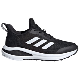Buty dla dzieci adidas FortaRun K czarno-białe FW3719 czarne