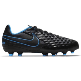 Buty piłkarskie Nike Tiempo Legend 8 Club FG/MG Junior AT5881 090 czarne czarne