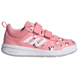 Buty dla dzieci adidas Tensuar C różowe FZ3212 białe