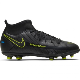 Buty piłkarskie Nike Phantom Gt Club Df FG/MG Jr CW6727-090 czarne czarne