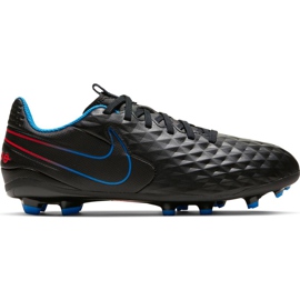 Buty piłkarskie Nike Tiempo Legend 8 Academy FG/MG Junior AT5732 090 czarne czarne