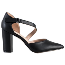 Sabatina Czarne Czółenka Z Eko Skóry