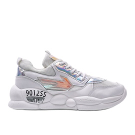 Białe sneakersy damskie holo BO-253