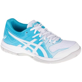 Buty Asics Gel-Rocket 9 W 1072A034-104 białe niebieskie