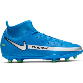 Buty piłkarskie Nike Phantom Gt Club Df FG/MG Junior CW6727 400 niebieskie niebieskie