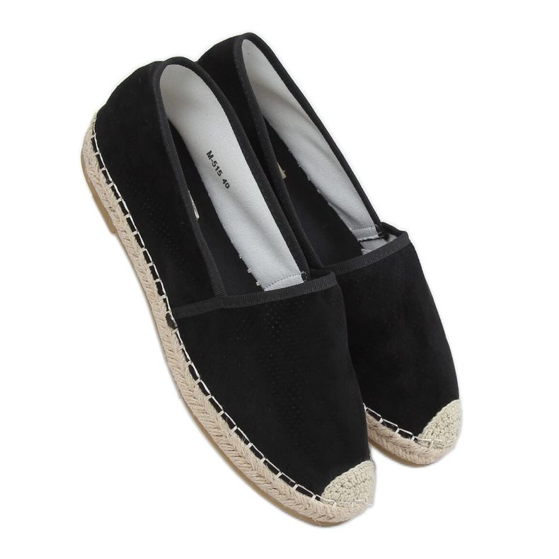 Espadryle damskie czarne M-515 Black
