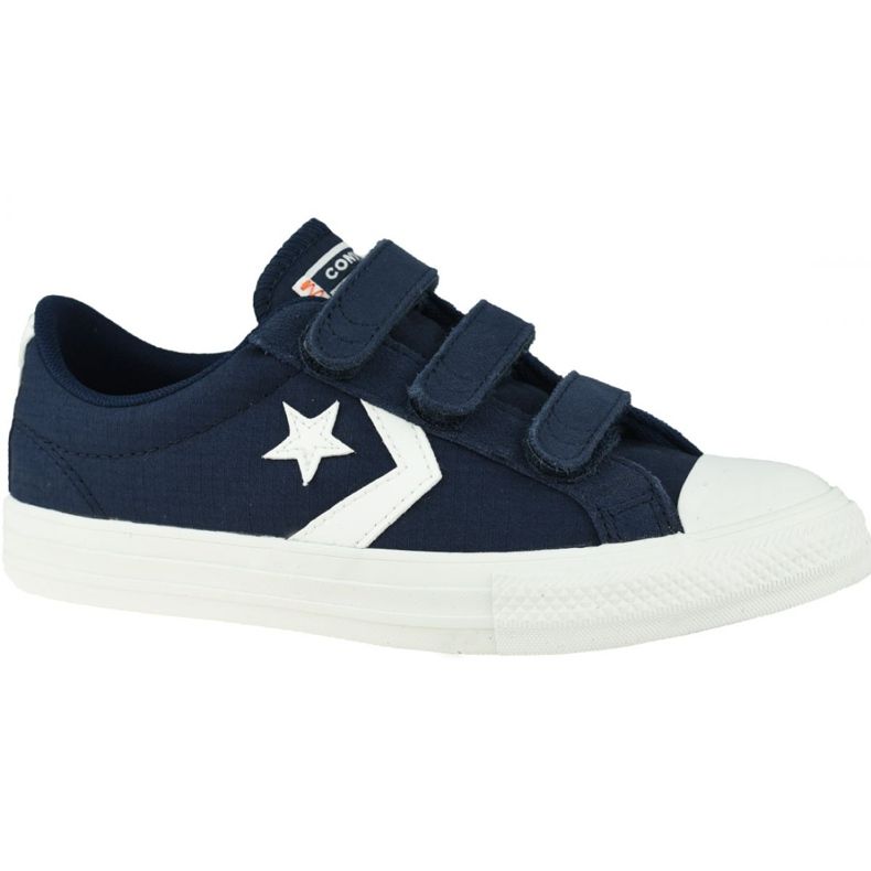 Buty Converse Star Player Low Kids 667547C białe granatowe