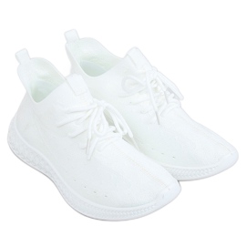 Buty sportowe skarpetkowe białe PC01 White