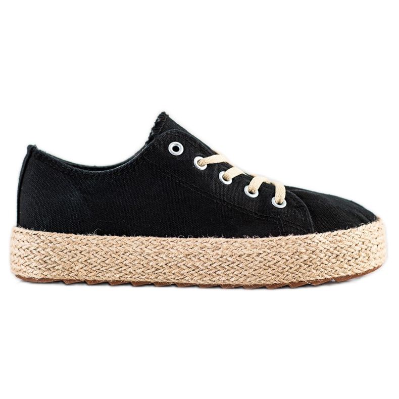 Kylie Stylowe Espadryle czarne