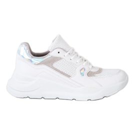 SHELOVET Białe Sneakersy