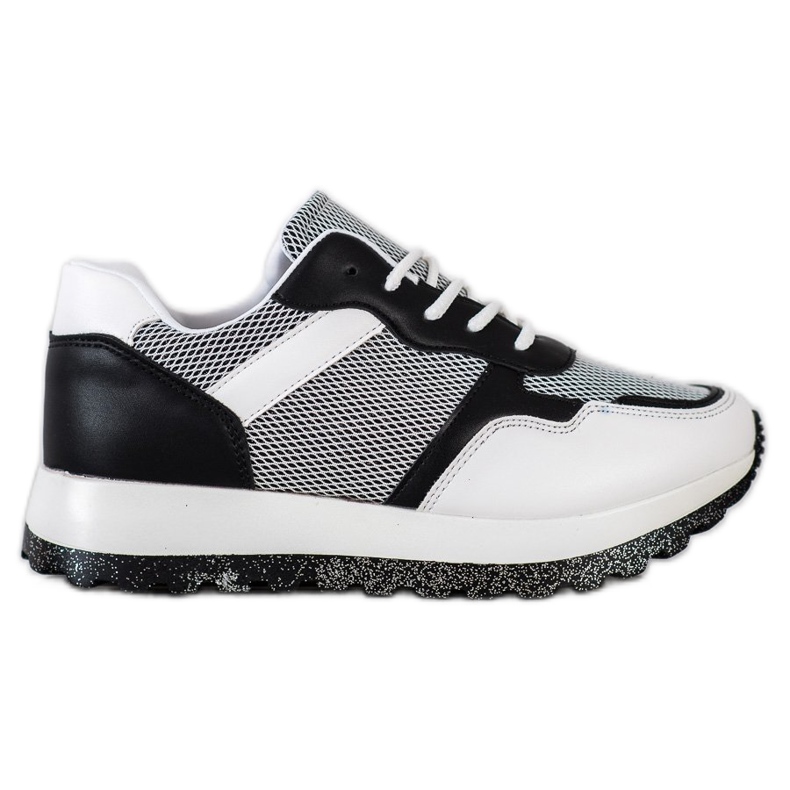 Bestelle Sneakersy Z Brokatową Platformą białe czarne