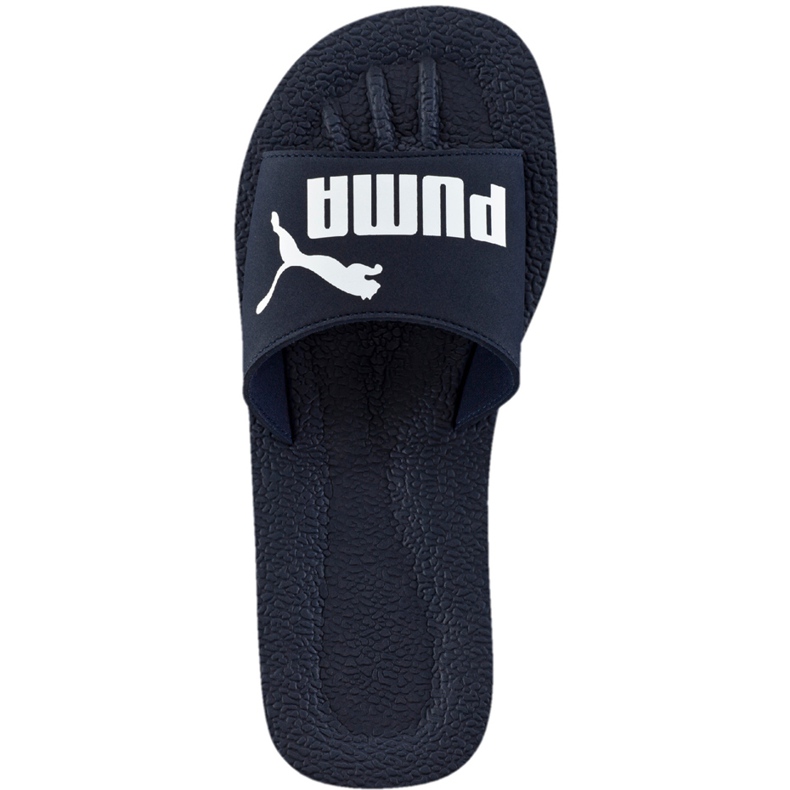 Klapki Puma Purecat granatowo białe 360262 02 granatowe