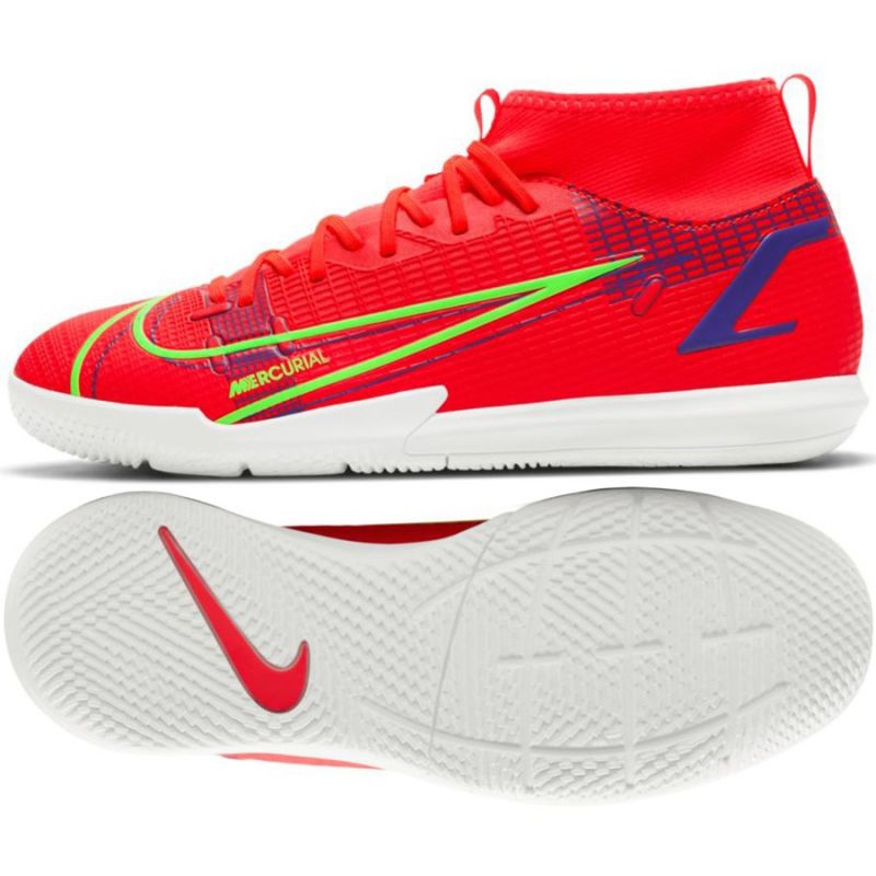 Buty piłkarskie Nike Mercurial Superfly 8 Academy Ic Jr CV0784 600 czerwone czerwone