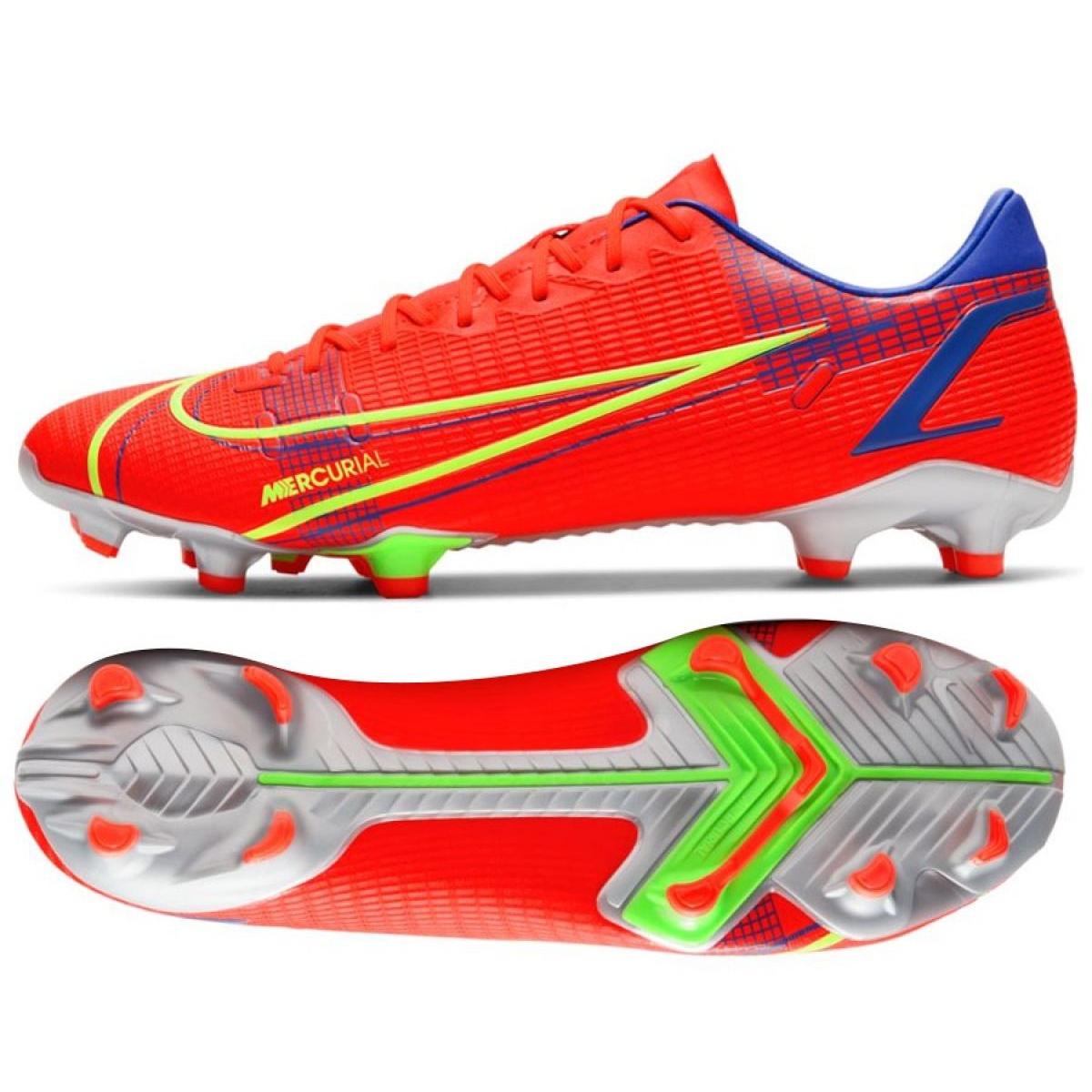 Buty piłkarskie Nike Mercurial Vapor 14 Academy FG/MG M CU5691 600 czerwone czerwone