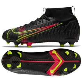 Buty piłkarskie Nike Mercurial Superfly 8 Academy Mg Jr CV1127 090 czarne czarne