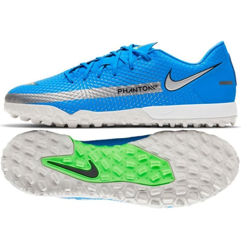 Buty piłkarskie Nike Phantom Gt Academy Tf M CK8470 400 niebieskie niebieskie