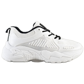 SHELOVET Wiosenne Białe Sneakersy