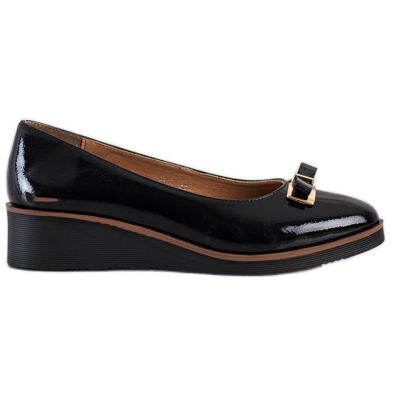 Lakierowane Baleriny VINCEZA czarne