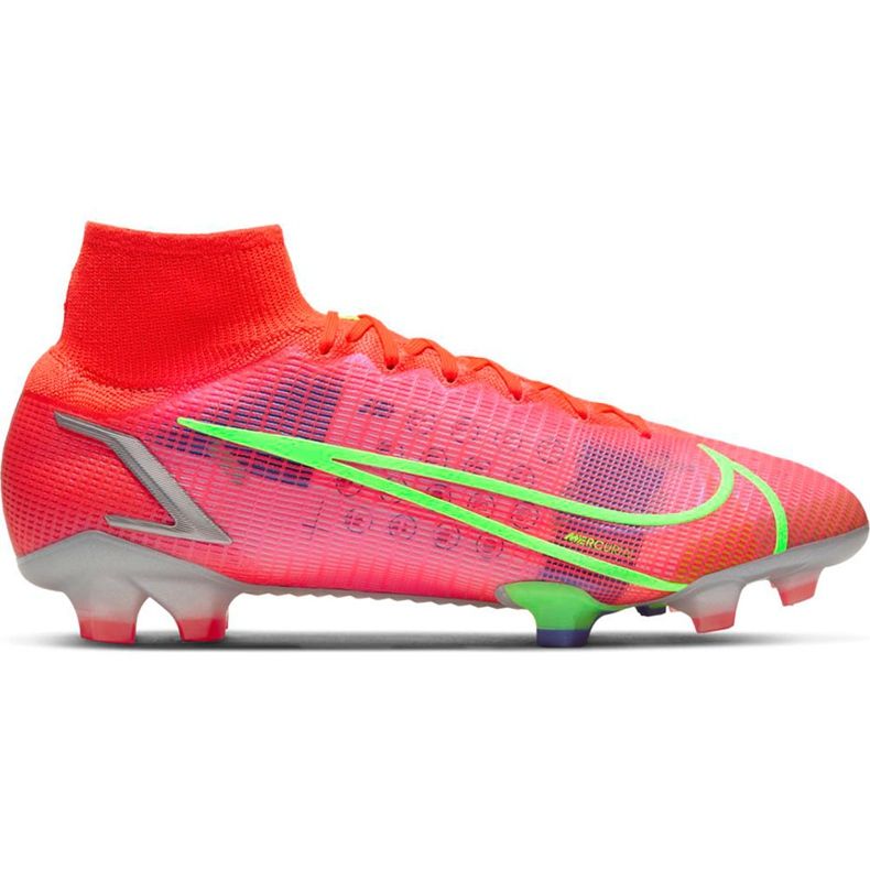 Buty piłkarskie Nike Mercurial Superfly 8 Elite Fg CV0958 600 czerwone czerwone