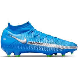 Buty piłkarskie Nike Phantom Gt Pro Df Fg CW6600 400 niebieskie niebieskie